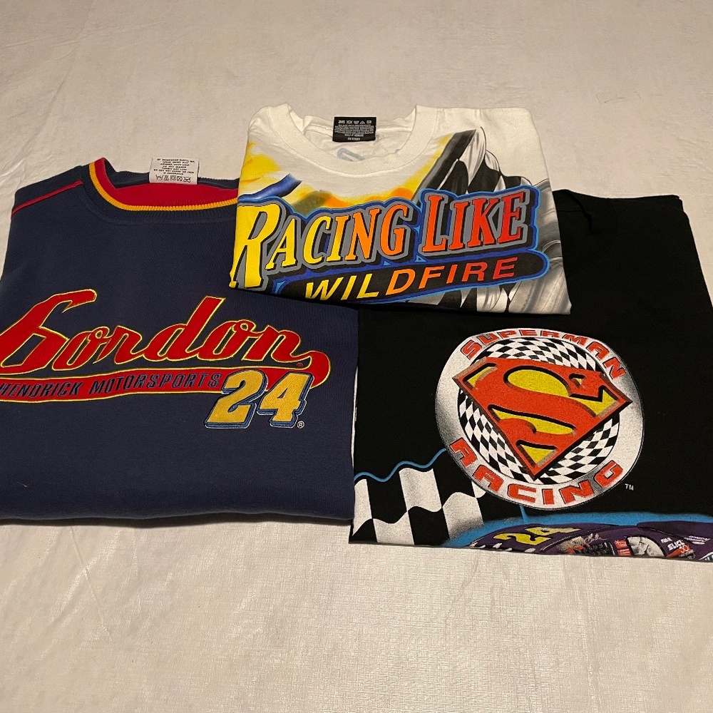 BUNDLE of (3) VINTAGE Jeff Gordon Shirts All are XL